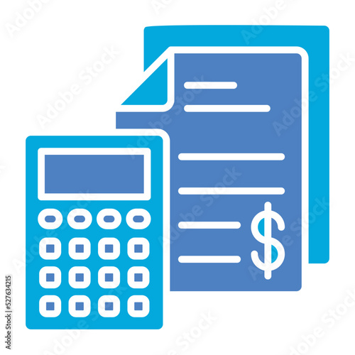 Budget Glyph Two Color Icon
