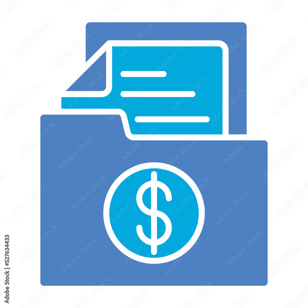 Folder Glyph Two Color Icon Folder Glyph Two Color Icon