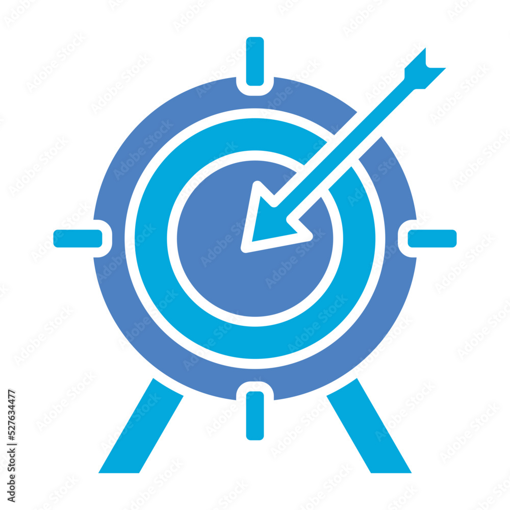 Target Glyph Two Color Icon Target Glyph Two Color Icon