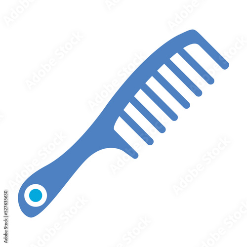 Hair Comb Glyph Two Color Icon