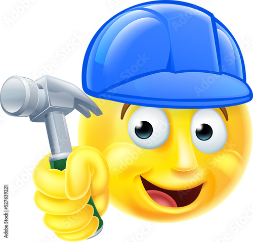 Handy Man Carpenter Builder Emoji Emoticon photo