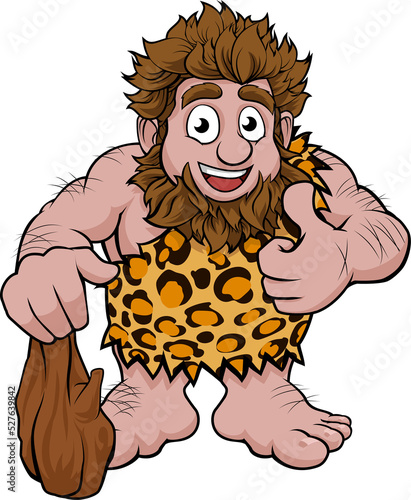 Caveman Cartoon Character