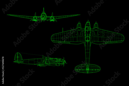 Avión de bombardeo medio He-111