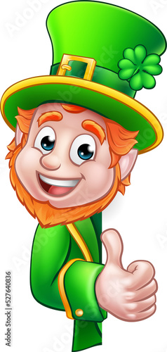 Leprechaun St Patricks Day Cartoon Mascot photo