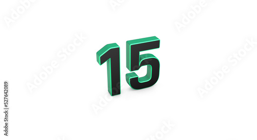 15 fifteen written 3D text in white background Free Download 15 fifteen written 3D text in white background - GFXLoad