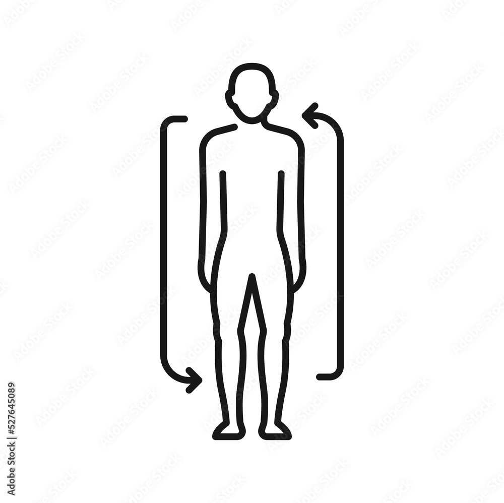 Scanning of human body, MRI scan and person rotation isolated outline icon. Vector medical equipment for oncology detection. Magnetic resonance imaging Scanning of human body, MRI scan and person rotation isolated outline icon. Vector medical equipment for oncology detection. Magnetic resonance imaging