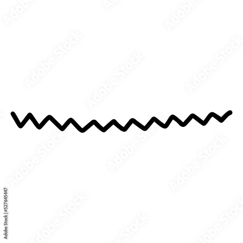 zigzag line hand drawn illustration design