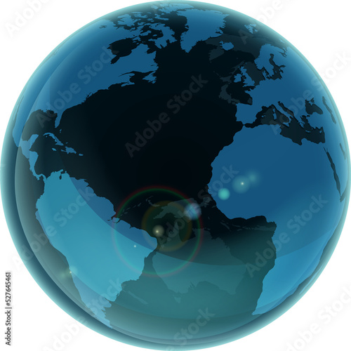 An earth world globe concept