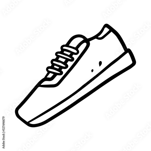 shoe hand drawn illustration design
