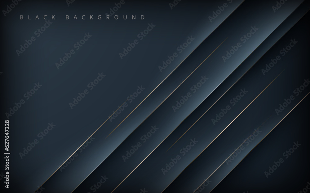 Modern abstract black diagonal shape background with gold line composition. eps10 vector Modern abstract black diagonal shape background with gold line composition. eps10 vector
