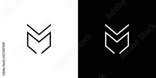 Modern and sophisticated letter M initials logo design