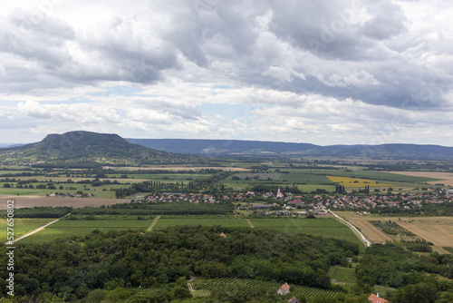 Anblick von der H  rtling Badacsony in Ungarn