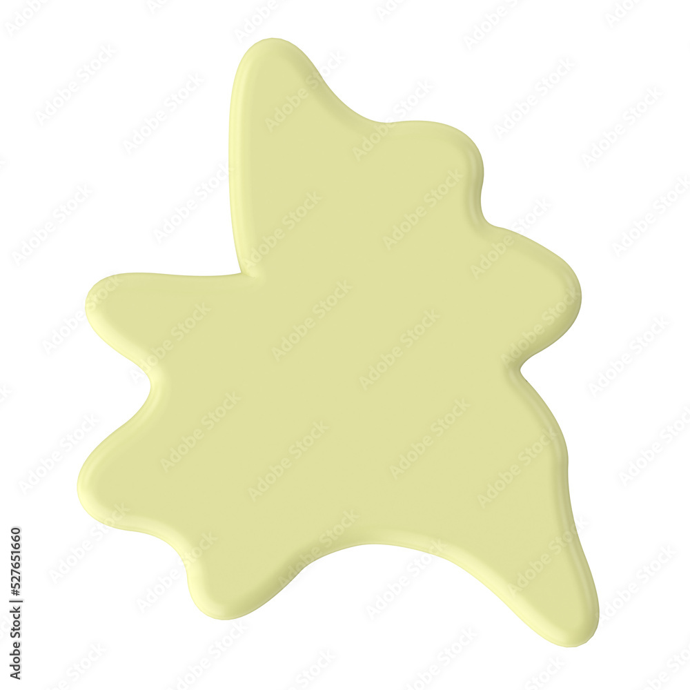 3D blob shape. Text box. 3D blob shape. Text box.