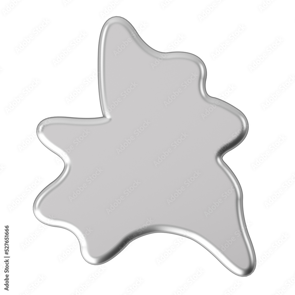 3D blob shape. Text box. 3D blob shape. Text box.