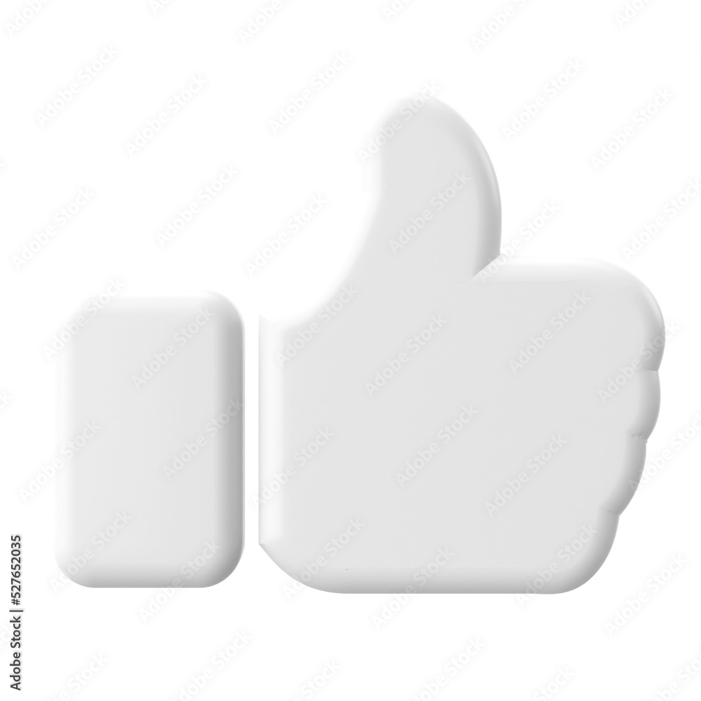 3D like icon. 3D element. 3D like icon. 3D element.