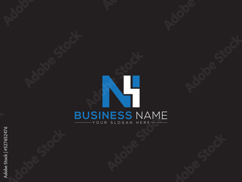 Modern NI Logo Letter Vector, Letter Ni in Logo Icon Design For Your New Business Or Brand
