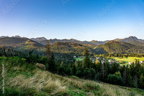 Obraz na płótnie Góry Tatry w Polsce latem, panorama z okolic Cyrhla. w salonie