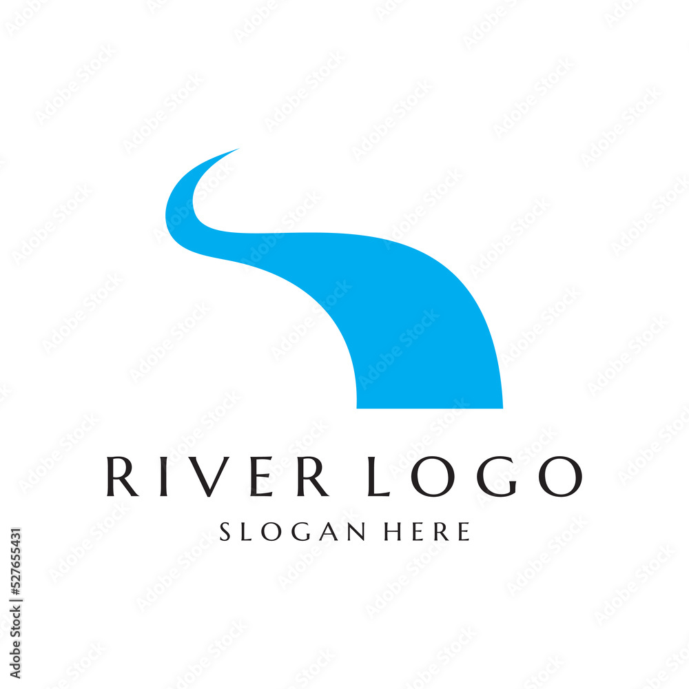 River vector icon illustration River vector icon illustration