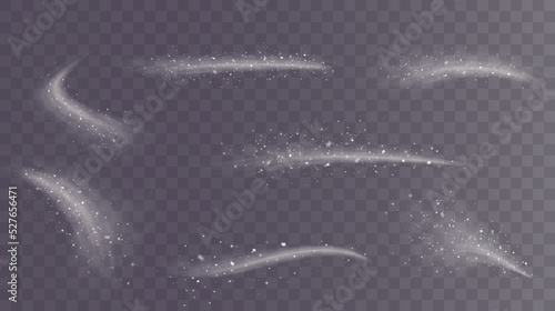 Cold winter wind texture. Holiday vector blizzard. Christmas effect of a cold blizzard. Vector PNG.	
