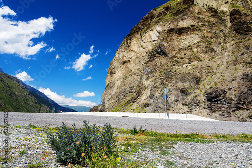 High-mountain section of the highway.