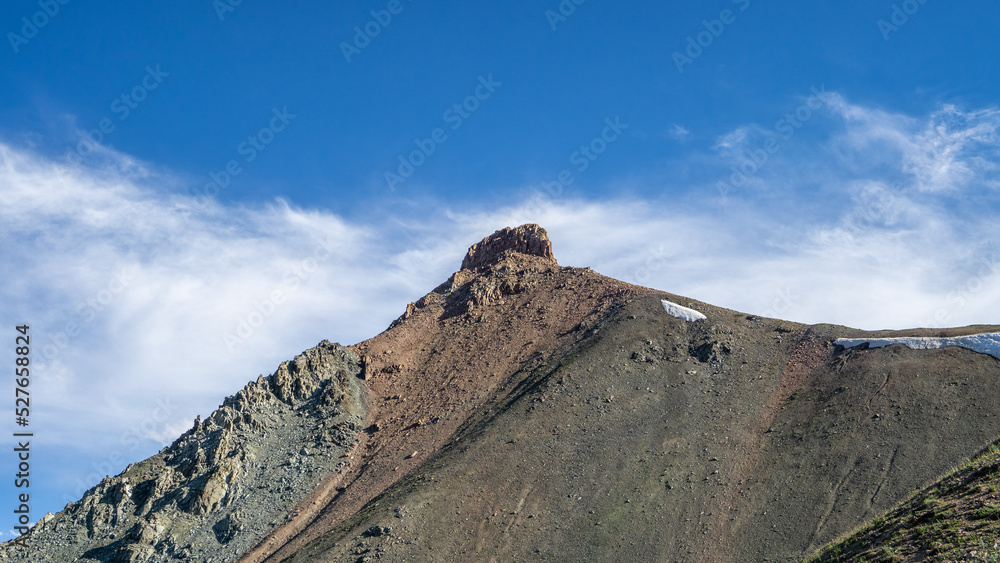 Naklejka premium Rocky mountain peaks. High mountains. Rocky rocks