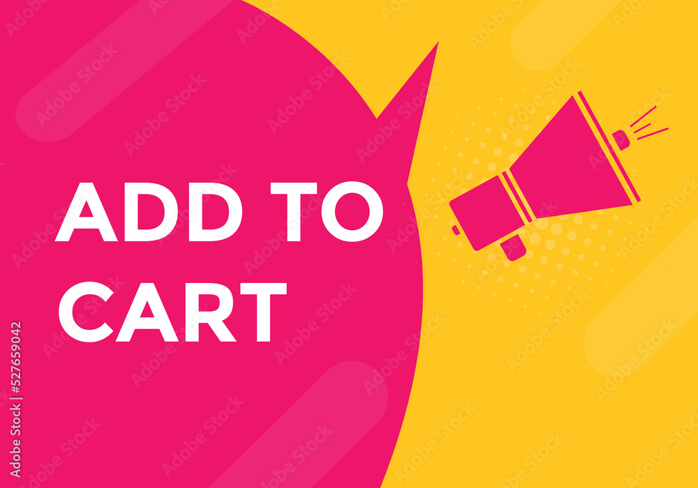 add to cart text web button. add to cart speech bubble label. Colorful web banner. vector illustration
add to cart text web button. add to cart speech bubble label. Colorful web banner. vector illustration