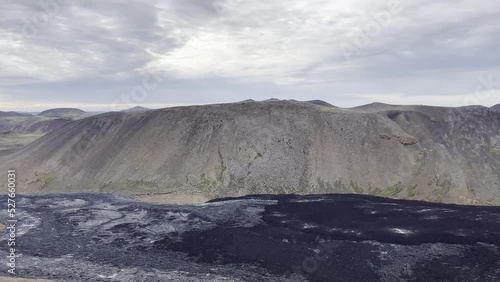 Meradalir, Iceland - Lava from volcano photo