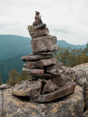 stones on the top of mountain