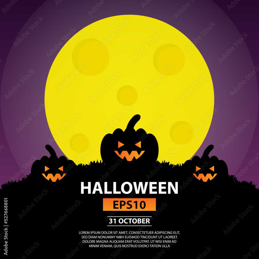 Background Halloween Vector Design illustration