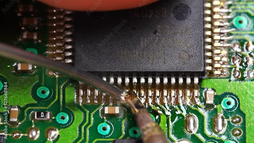 Cold joints repaired by reheating the pins with soldering iron until