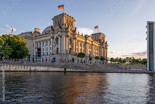 Photography Reich Parliament building in Berlin, Germany.