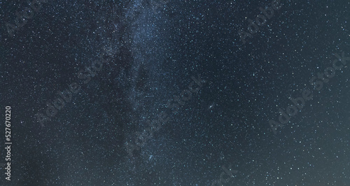 Beautiful bright milky way galaxy. Night photography  starry   sky.