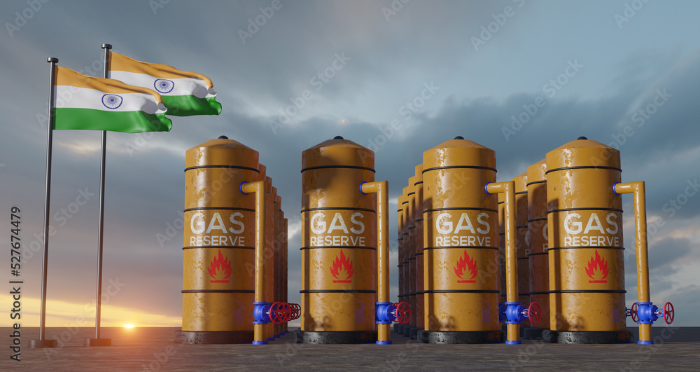 India gas reserve, India Gas storage reservoir, Natural gas tank India