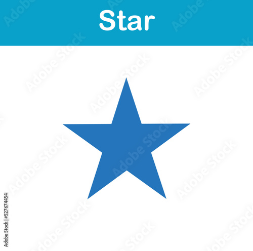 2d geometric shape of star