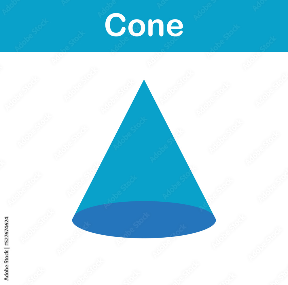 3d geometric shape of cone 3d geometric shape of cone