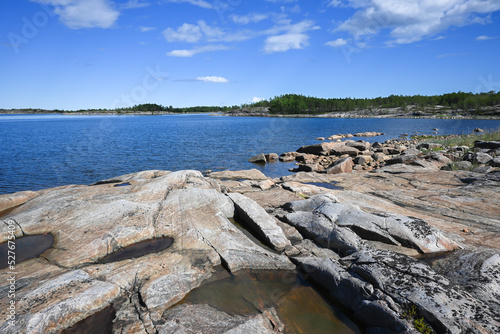 Rocky seashore.