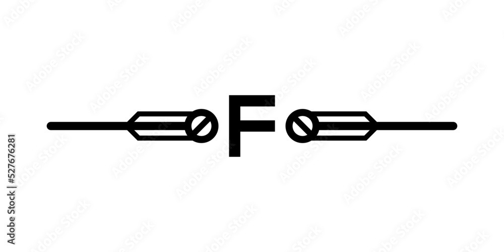 Fototapeta premium alphabet border line 