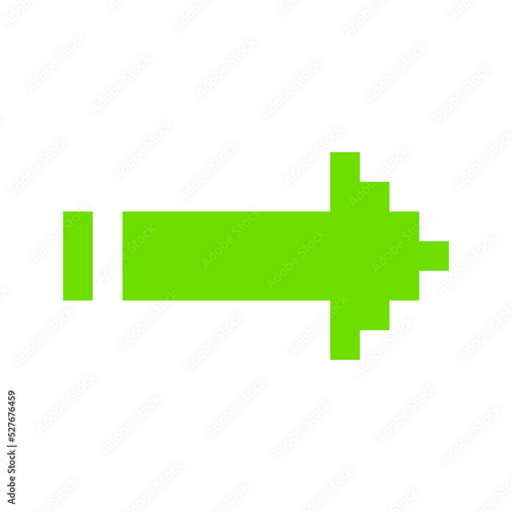 Obraz premium pixel arrow sticker 