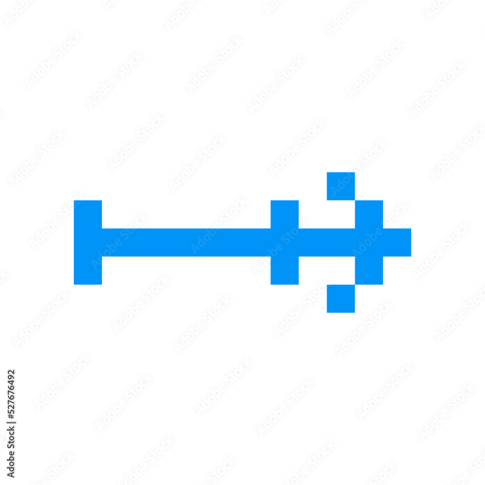Fototapeta premium pixel arrow sticker