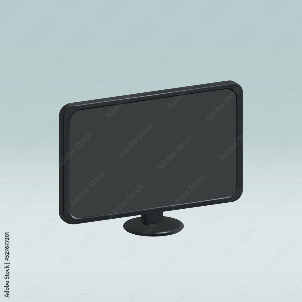 TV isolated vector 3d icon. plasma tv 3d illustration. TV isolated vector 3d icon. plasma tv 3d illustration.