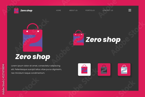 Branding Logo, Brand Identity, Letter Z, Creative, Unique, Modern, Vector Logo Design, This logo for eCommerce businesses, online stores, online shop