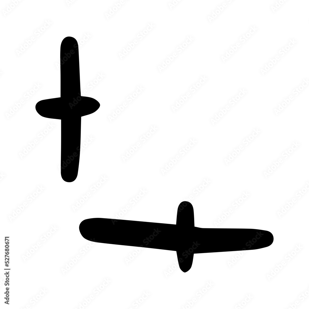 Obraz premium hand drawn corner edge 