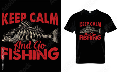KEEP CALM AND GO.... T-Shirt Design Template.