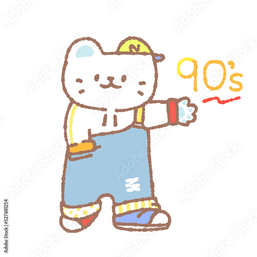 90‘sストリート風ゆるキャラ！PNG photo