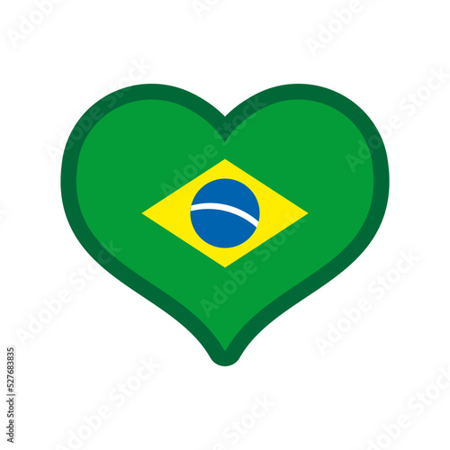 Brazil flag in a heart shape. Brazilian love icon. Brasil emblem. Free Download Brazil flag in a heart shape. Brazilian love icon. Brasil emblem. - GFXLoad
