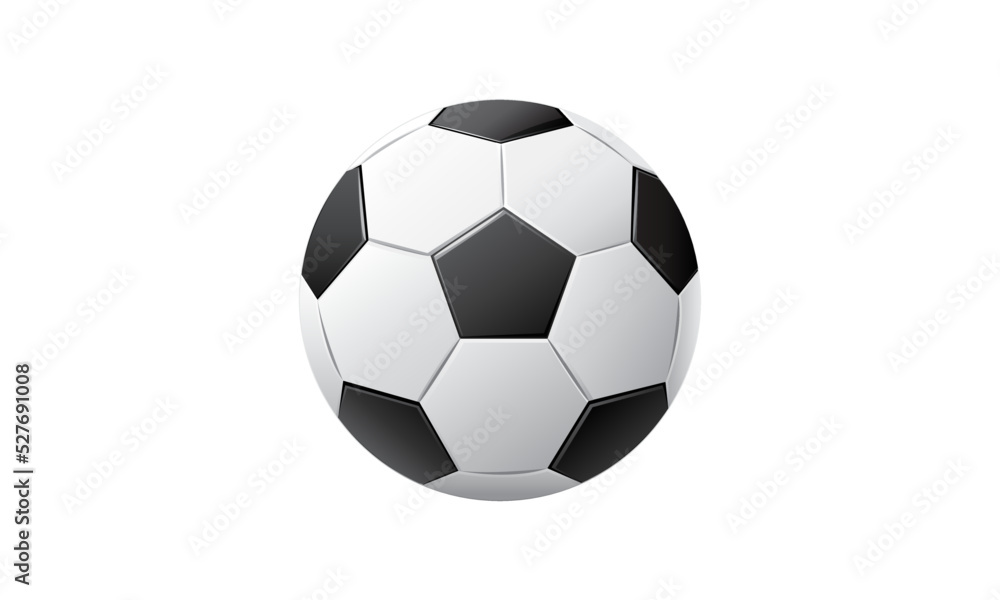 Naklejka premium Ballon de Football