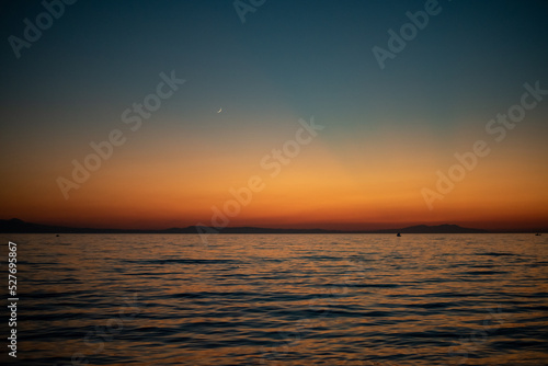sunset over the sea © Bartu