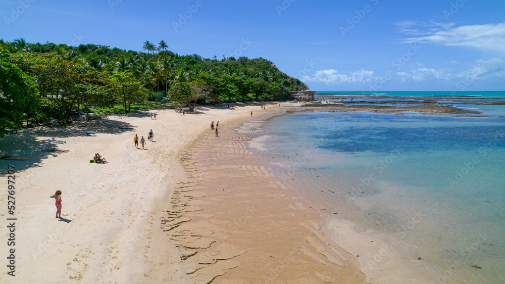 Aerial view of Praia do Espelho, Porto Seguro, Bahia, Brazil. Natural pools in the sea, cliffs and greenish water Aerial view of Praia do Espelho, Porto Seguro, Bahia, Brazil. Natural pools in the sea, cliffs and greenish water