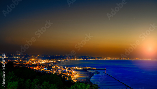 Sunset on the Adriatic sea photo
