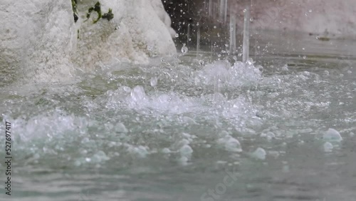 Wallpaper Mural Water fountain in the plaza street Torontodigital.ca